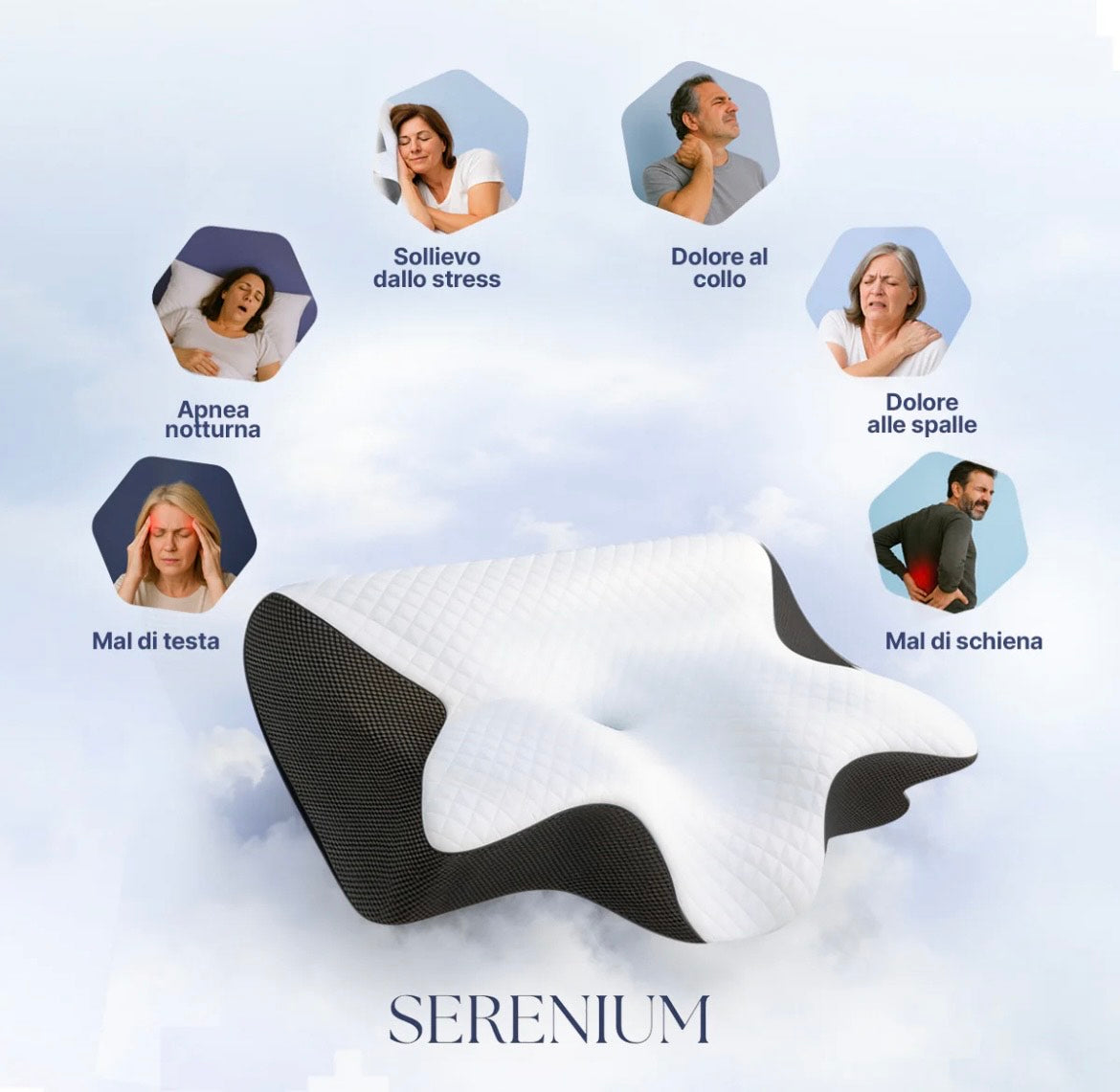 OrthoSleep™ - Sollievo Cervicale Nero