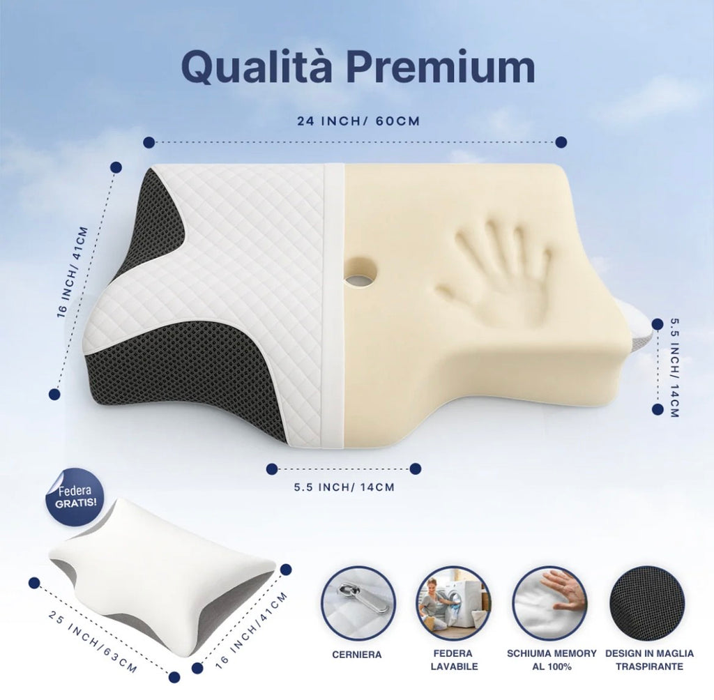 OrthoSleep™ - Sollievo Cervicale Nero